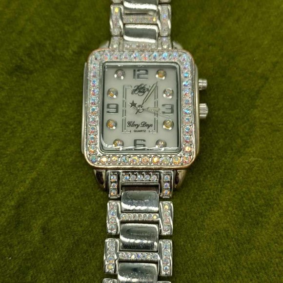 Kirks Folly 'Glory Days' bracelet watch, Aurora Borealis Crystal Accents - Picture 2 of 9